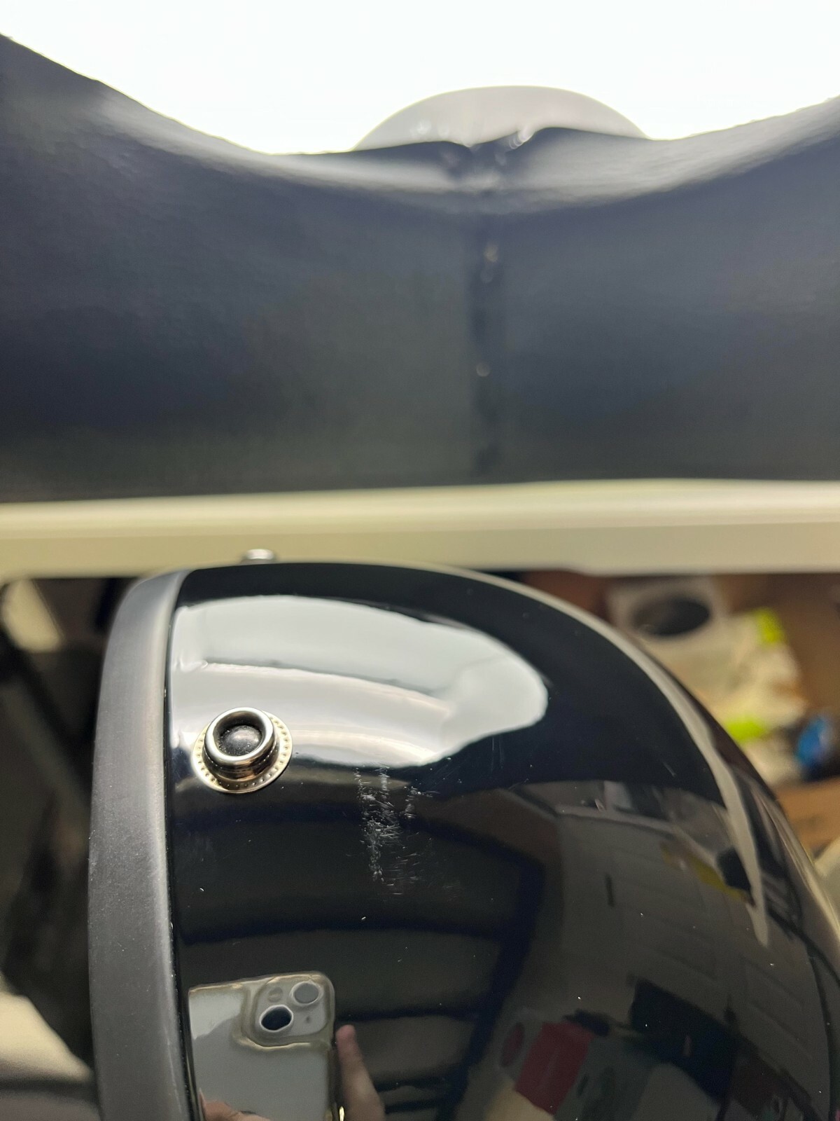 Daytona Skull Cap Half Shell Helmet Visor Kids Gloss Black Medium Open Box