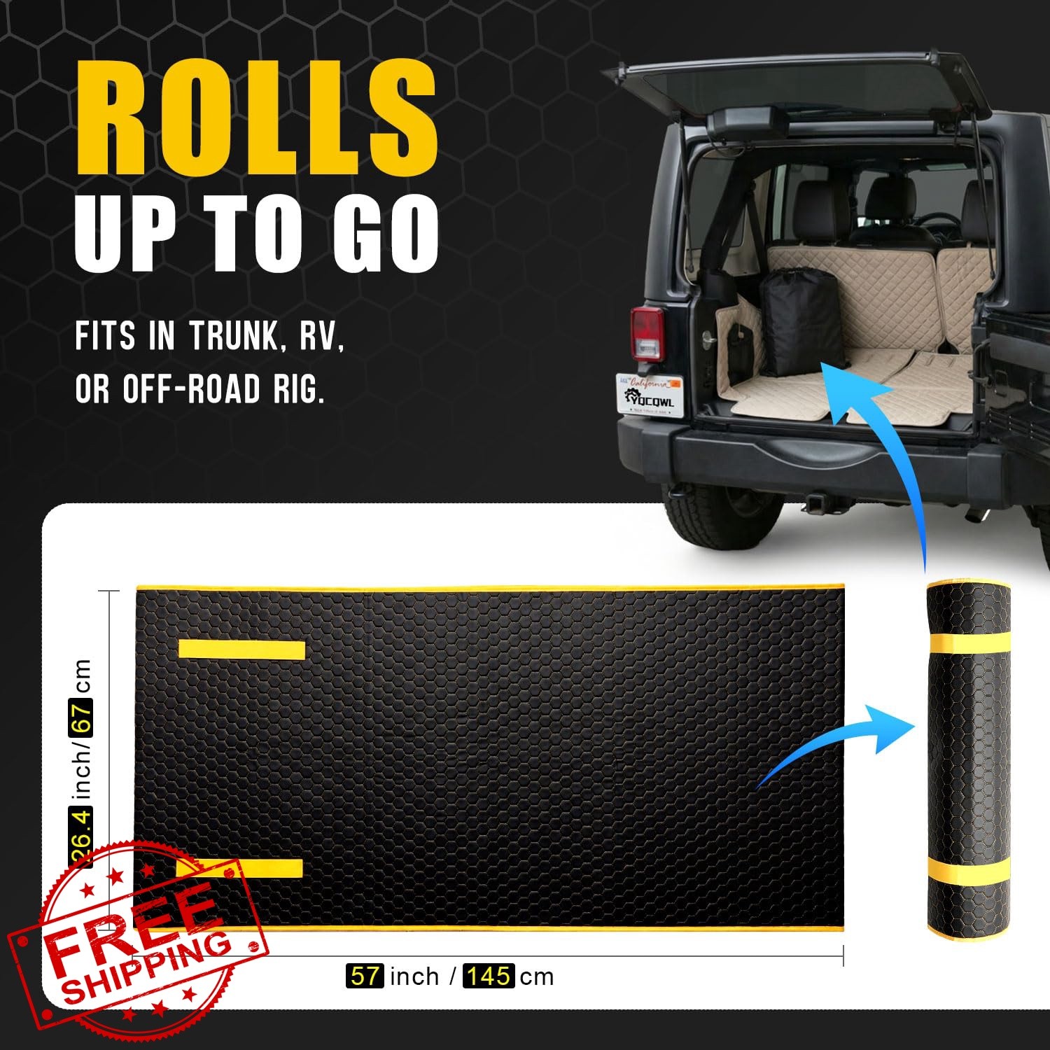 YQCQWL Magic Rolling Creeper Mat Foldable