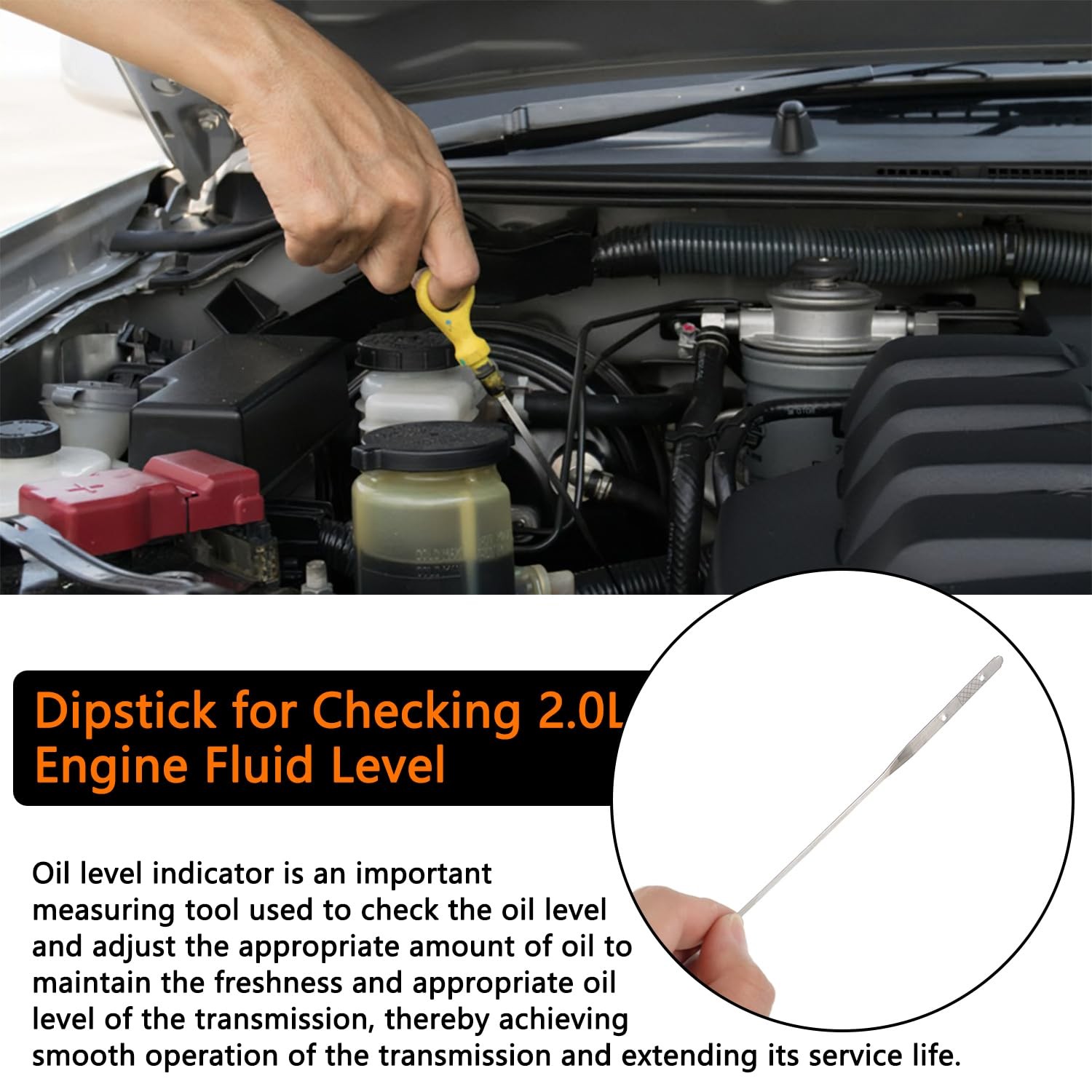 CJ5Z-6750-A Oil Dipstick Indicator Fits for Escape Edge Explorer Focus Fusion Ta