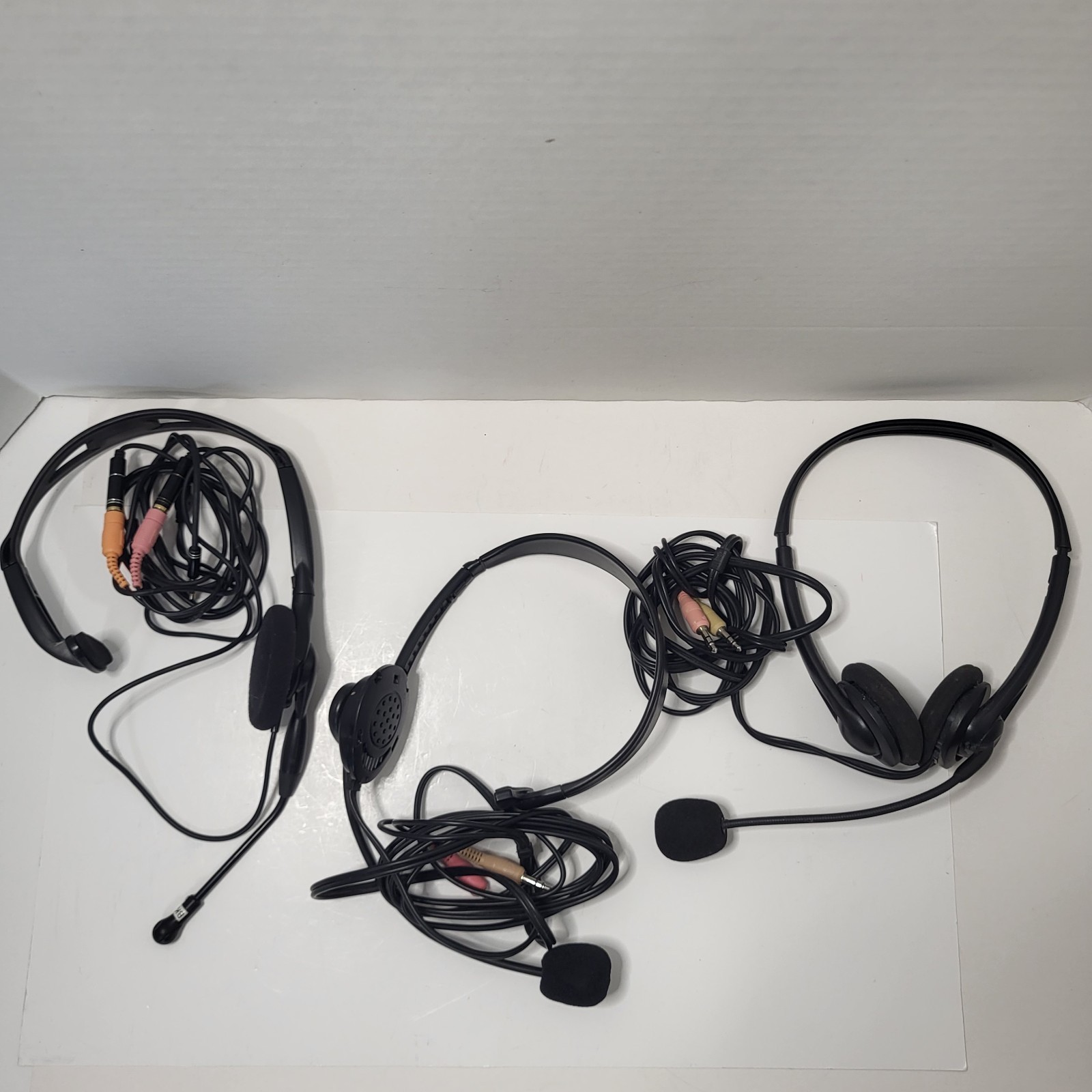 Communication Headsets Wired Lot Of 3