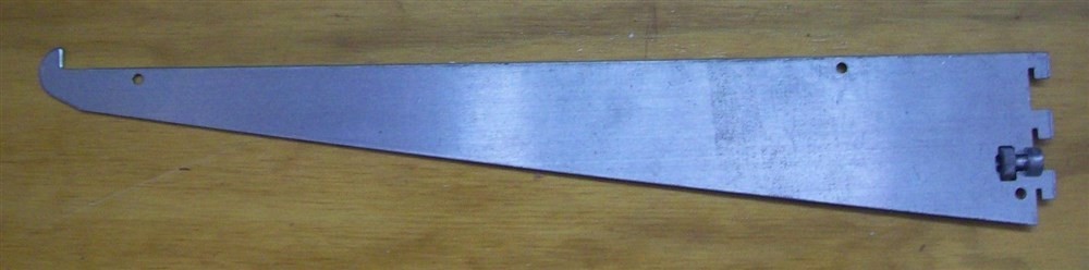 Store Fixtures 2 NEW 16" CHROME TAP IN SHELF BRACKETS CHROME FINISH W/ TIGHTENIN