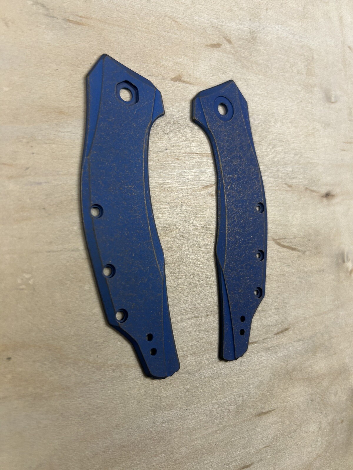 Custom Antique Anodized Titanium Zero Tolerance 0357 Handle Scales