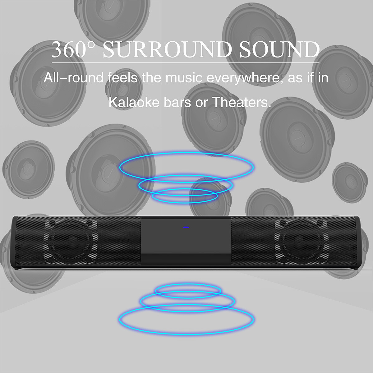 BS-28A Home Theater Audio 10W Sound Bar Bluetooth Speaker Long Stereo TF/AUX/FM