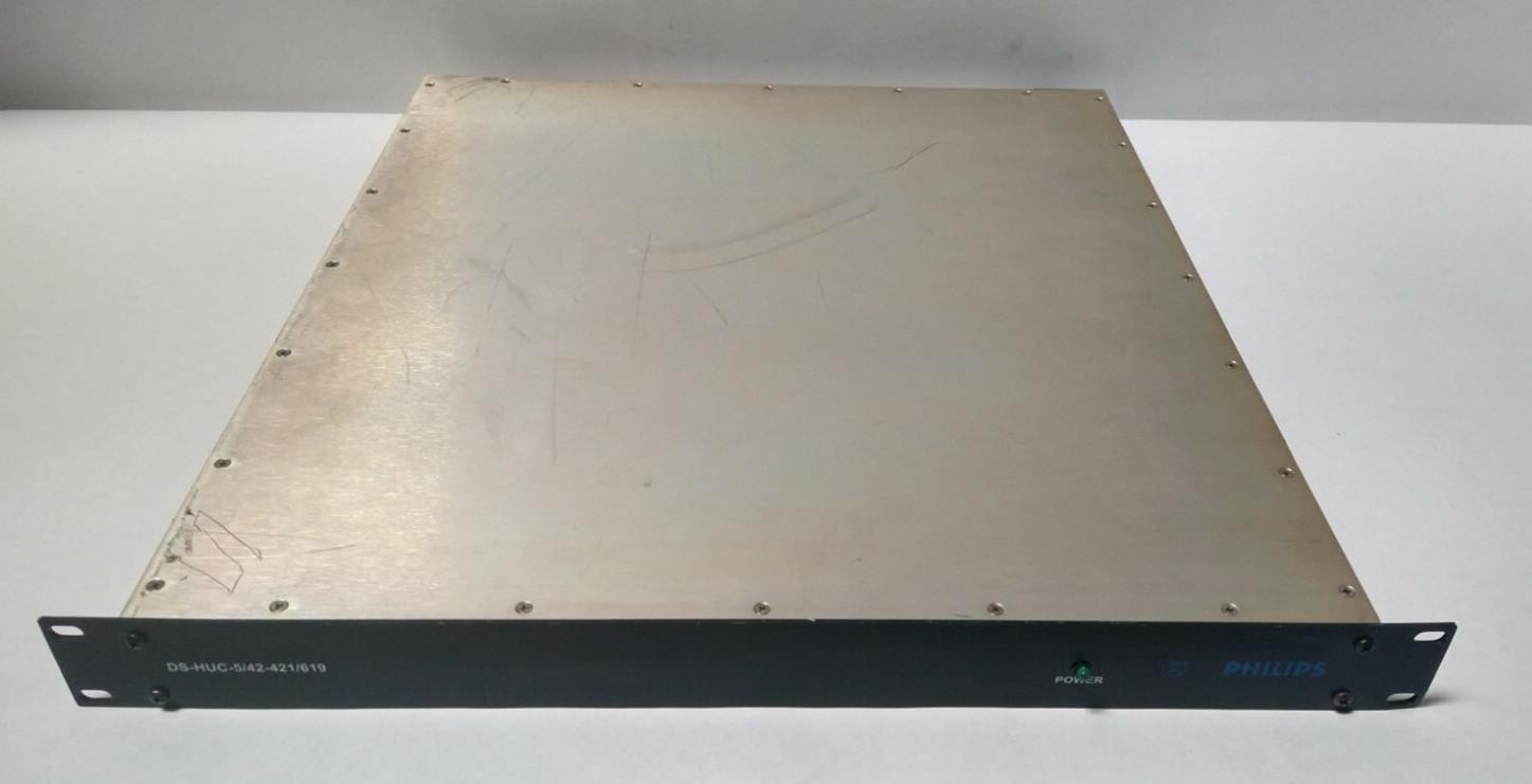 Philips DS-HUC-5/42-421/619 RF Upconverter 5–42MHz In 42–619MHz Out Rackmount