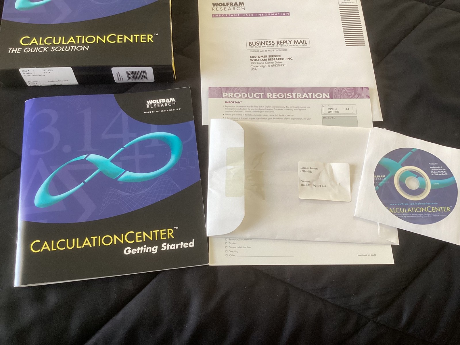 Lot of 4 CD-Rom Math Educational Software, Calculus,CleanSweep,Wolfram