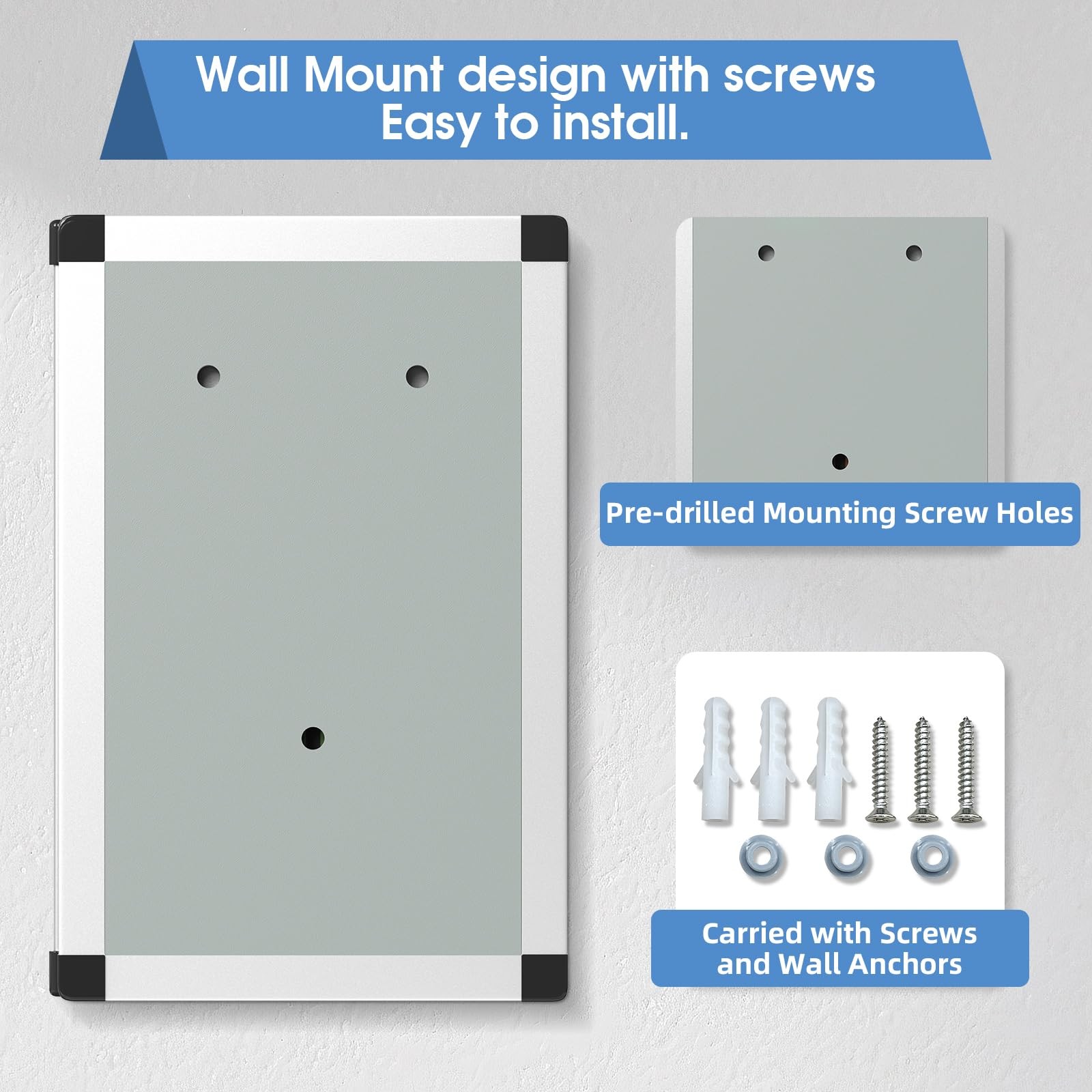24 Key Box Wall Mount with Code and Key, Key Lock Box with Combination, Key S...