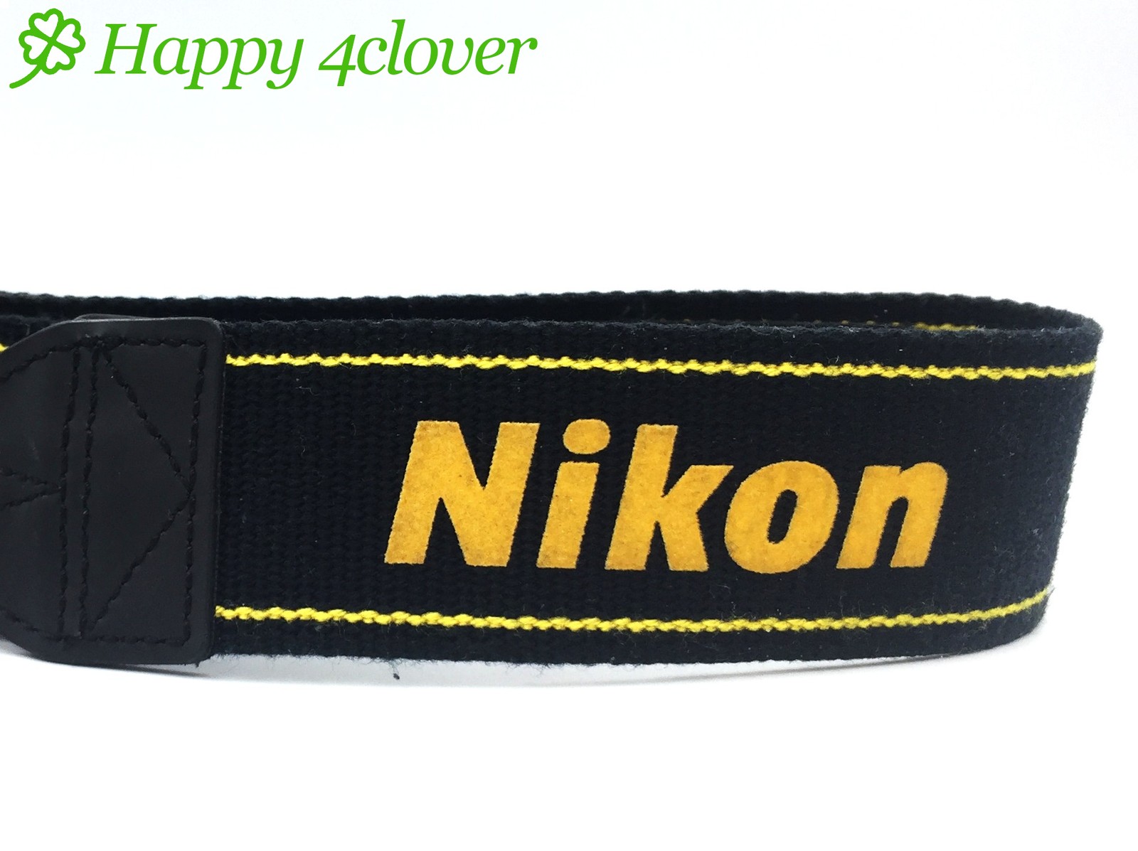 [Near MINT] Genuine NIKON CAMERA NECK STRAP Black/Yellow SLR / DSLR From JAPAN