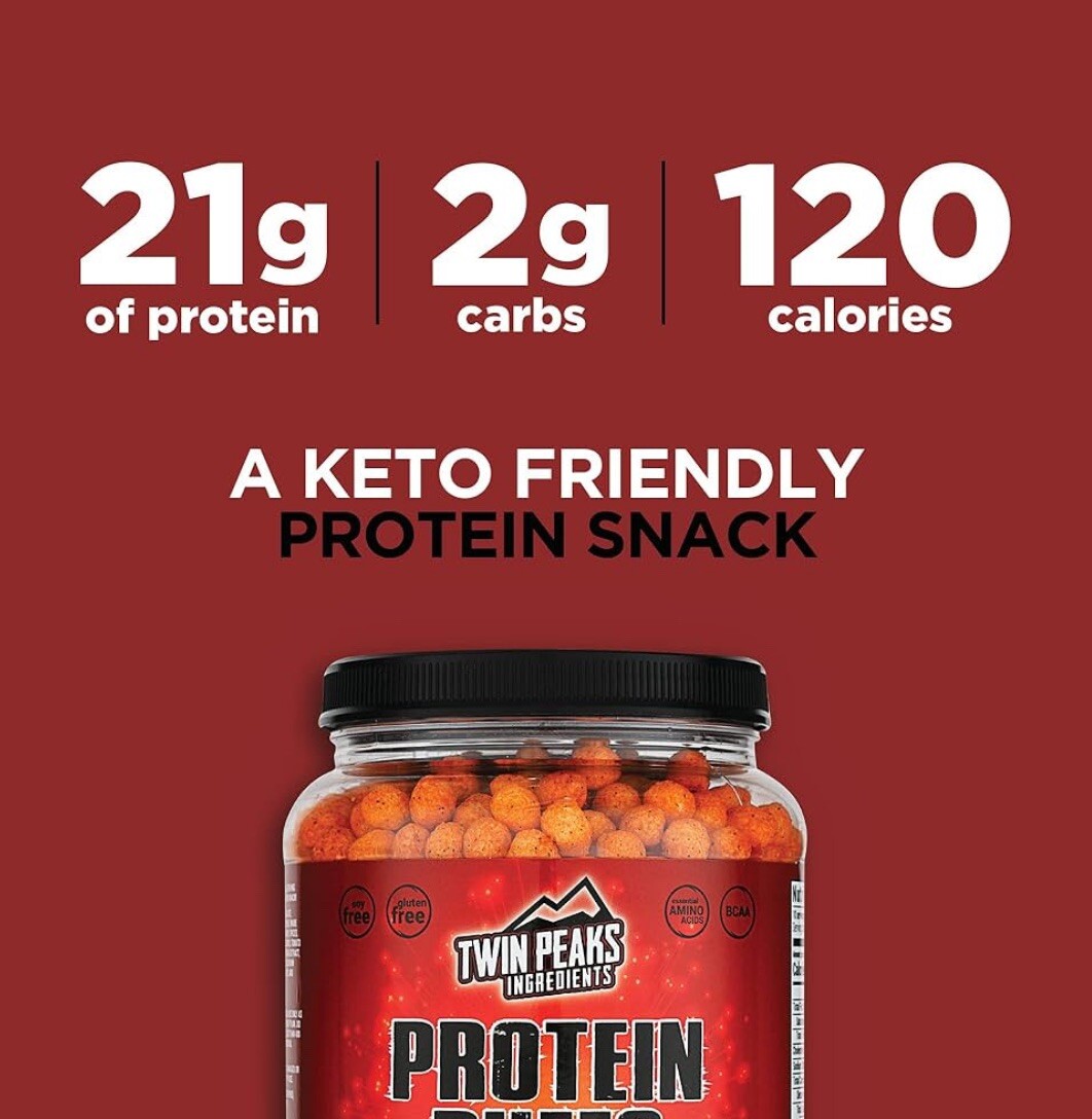 Twin Peaks Low Carb, Keto Friendly Protein Puffs, Mesquite Barbecue