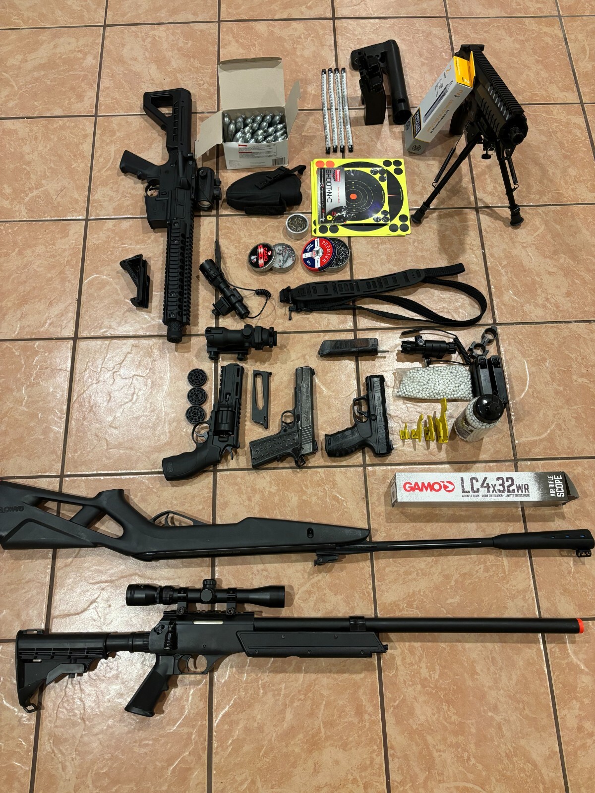 BB Gun and rifles Daisy, 1776,  Sig MPX, Black airguns, attachments accessories