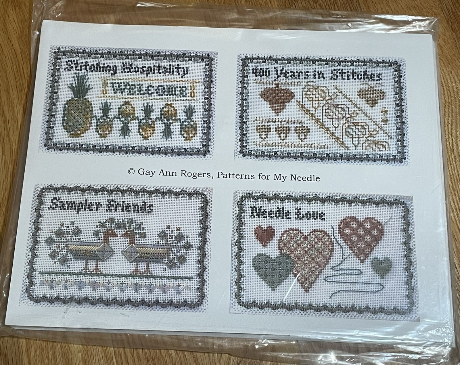 Gay Ann Rogers Patterns for my Needle needlepoint pattern with some threads