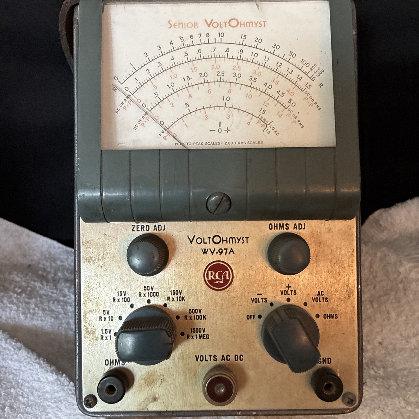 Vintage RCA Senior VoltOhmyst Model WV-97A/untested/no box.