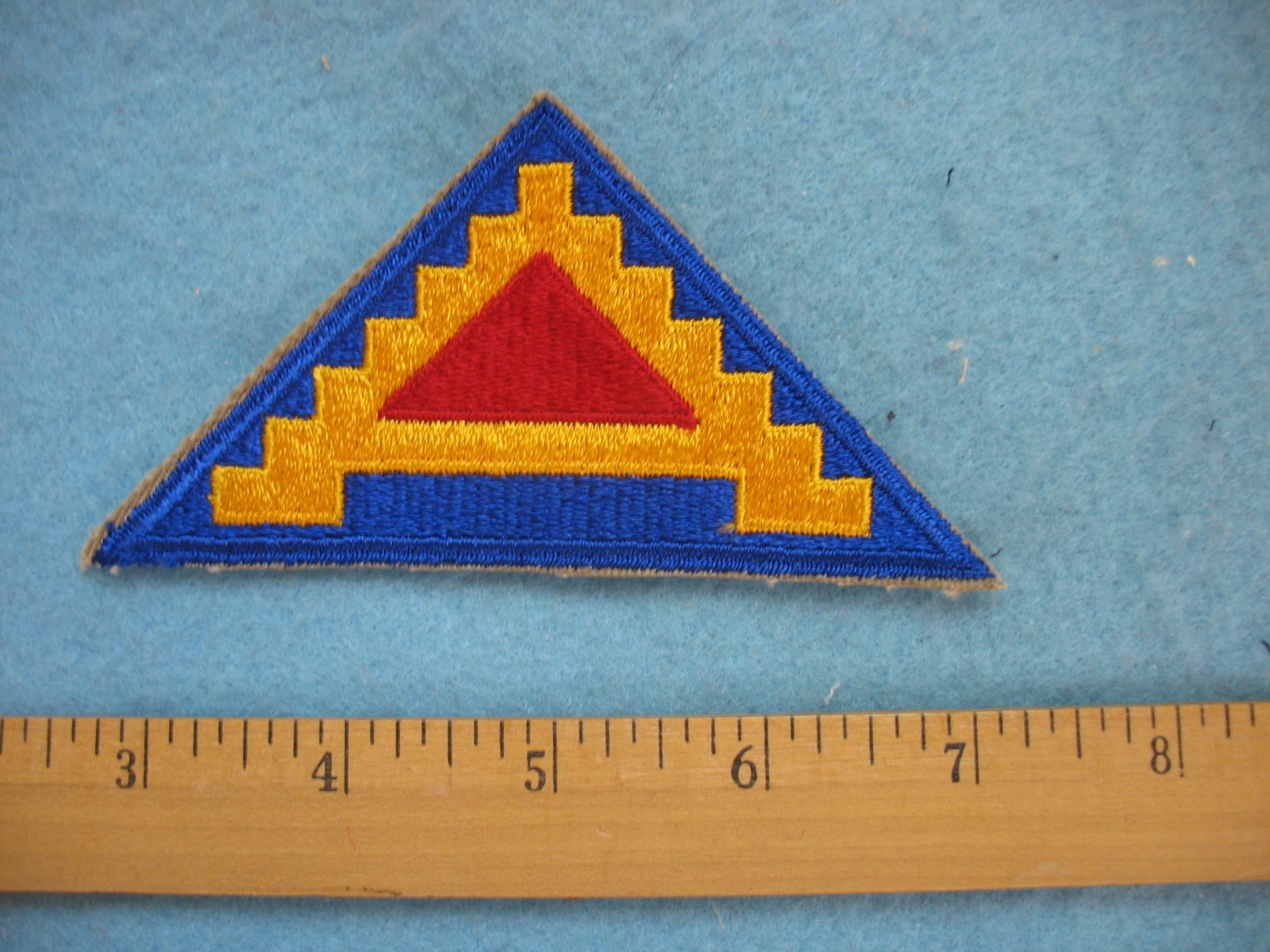 Original unused WWII US Army 7th  Army whiteback patch France