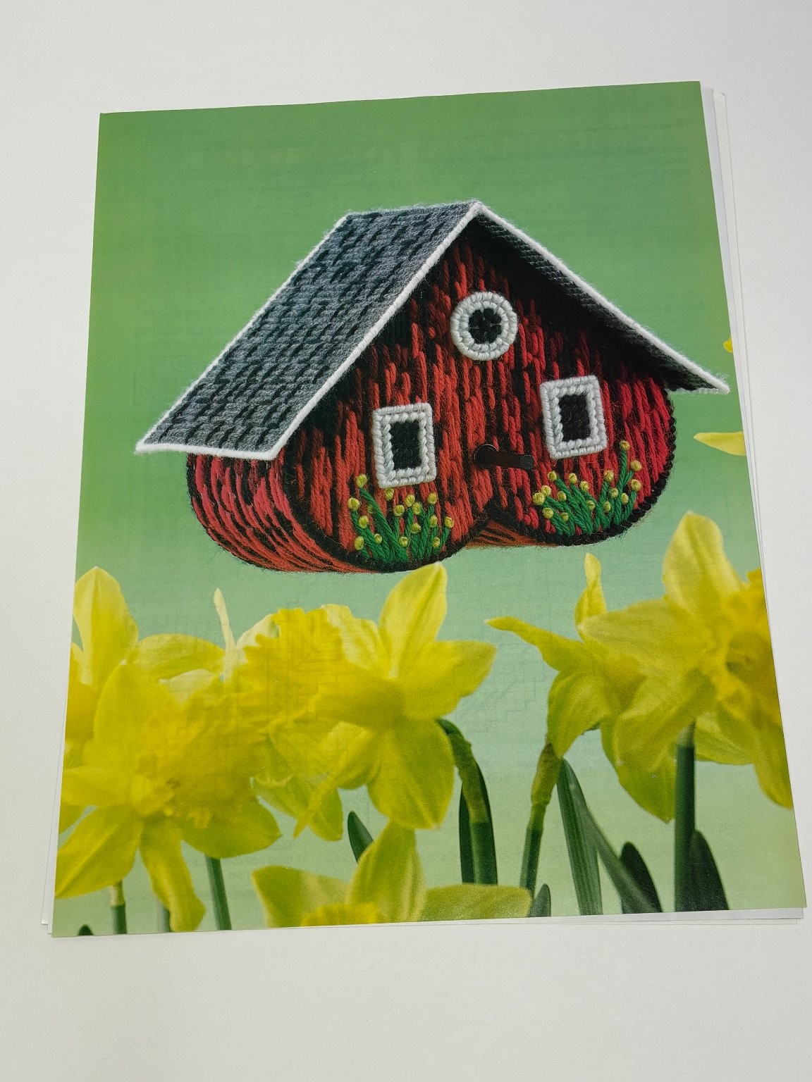 Red Barn Birdhouse Plastic Canvas Pattern Book Pages