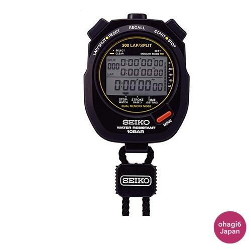 Seiko Swimming Master SVAS009 Black Stopwatch 10 Bar Water-Resistant from Japan