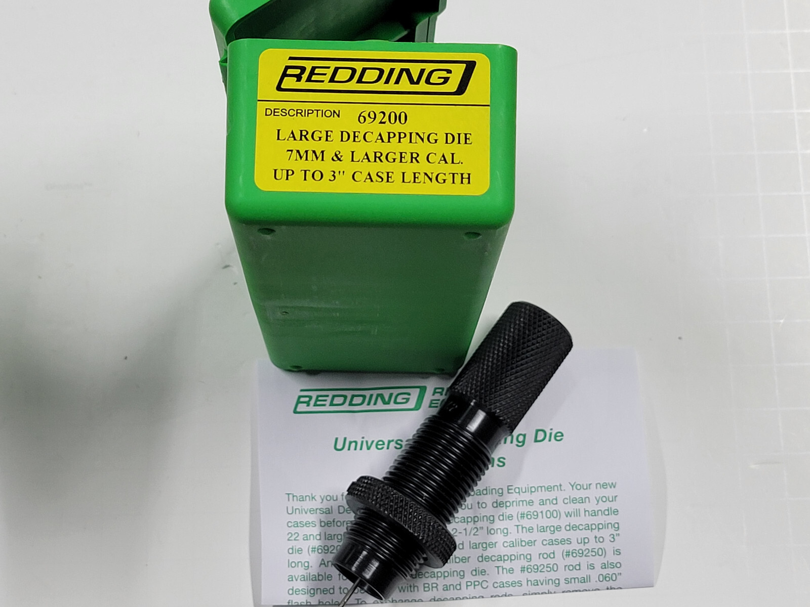 69200 REDDING LARGE UNIVERSAL DECAPPING DIE - BRAND NEW - FREE SHIP