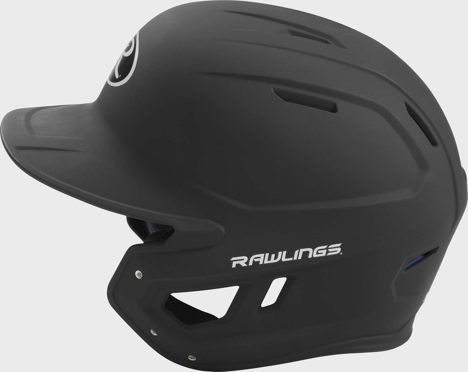 Rawlings Mach Baseball Batting Open Face Helmet, Junior Size, Matte Black