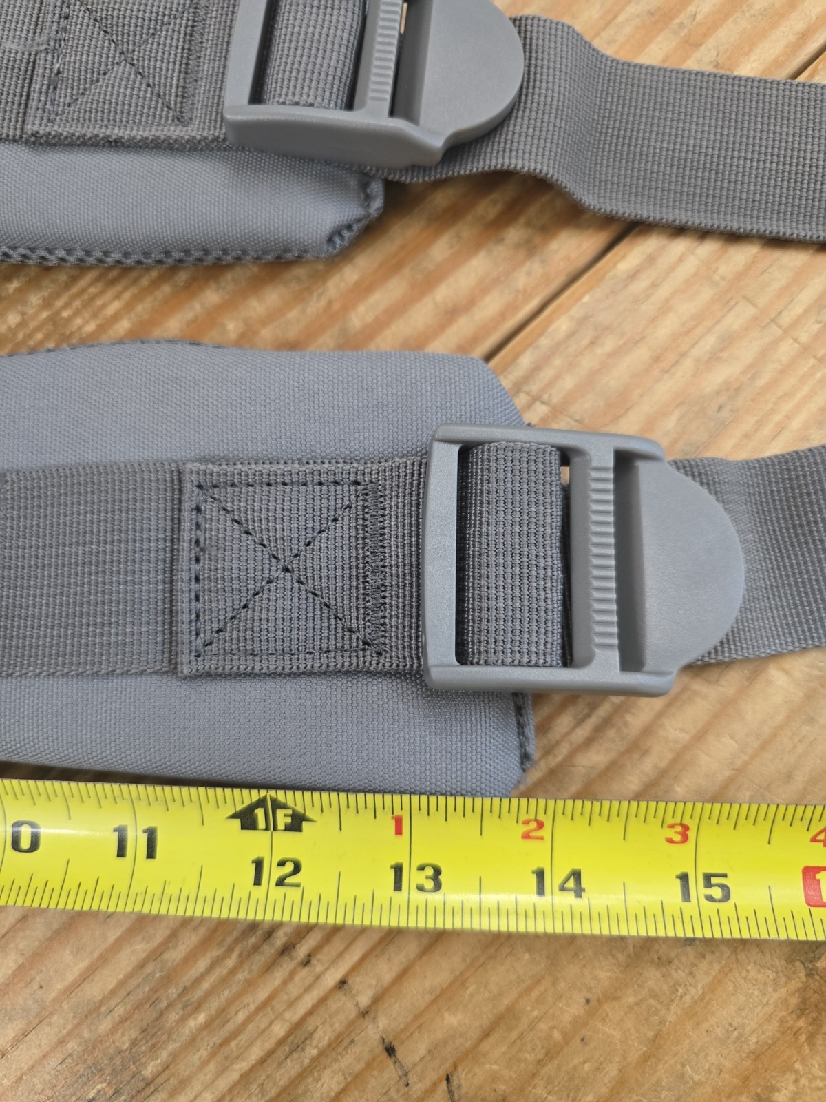 Ubranded Shoulder Straps Backpack Gray