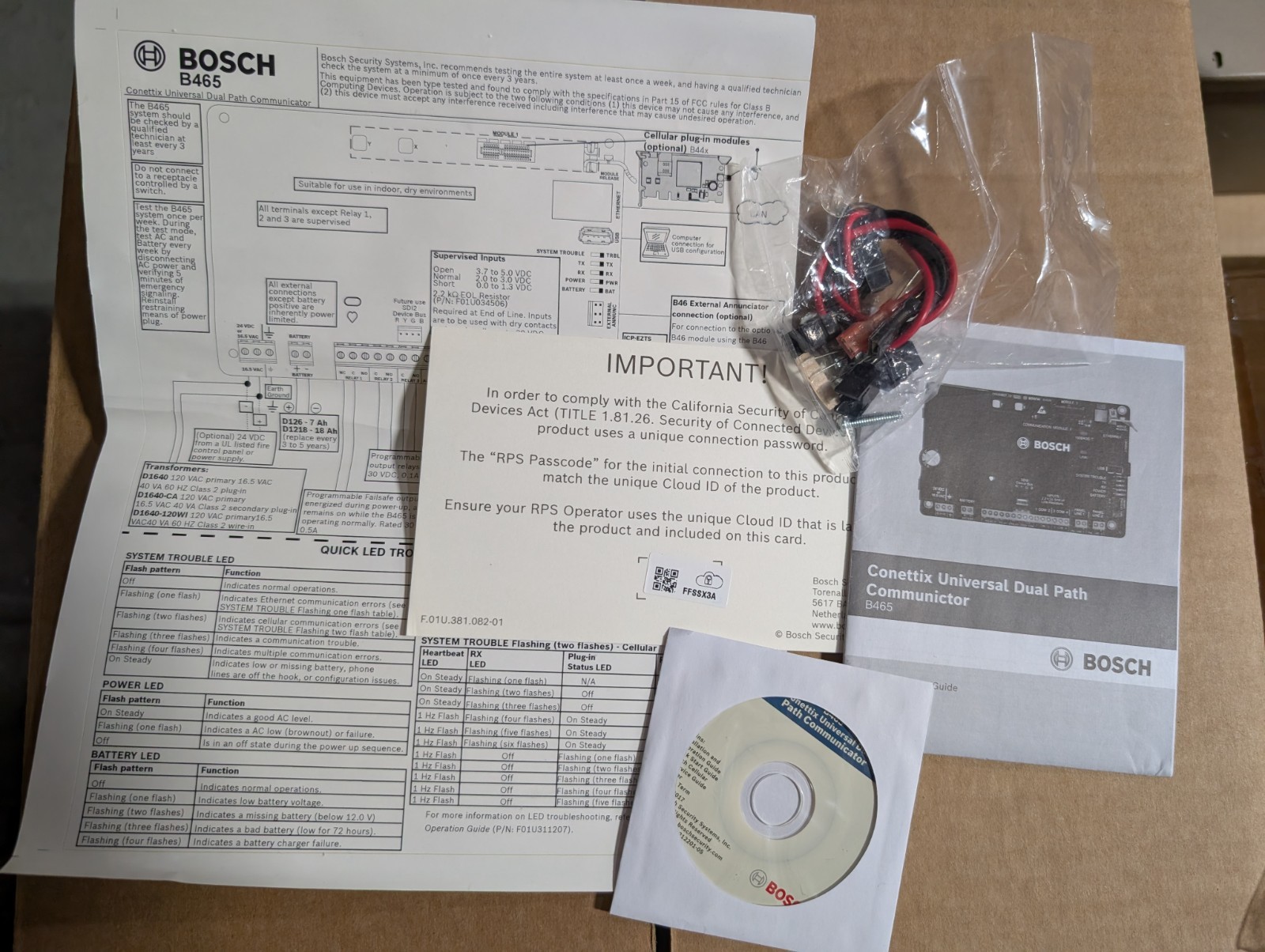 BOSCH B465 UNIVERSAL DUAL PATH COMMUNICATOR