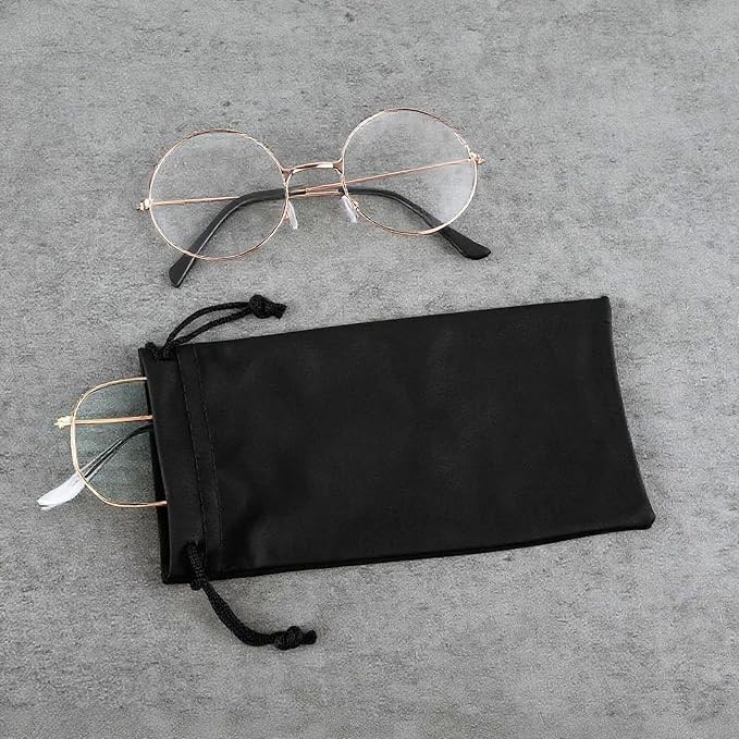 4Pcs Glasses Pouch Microfiber Soft Sunglasses Pouch Eyeglass Pouch With Drawstri