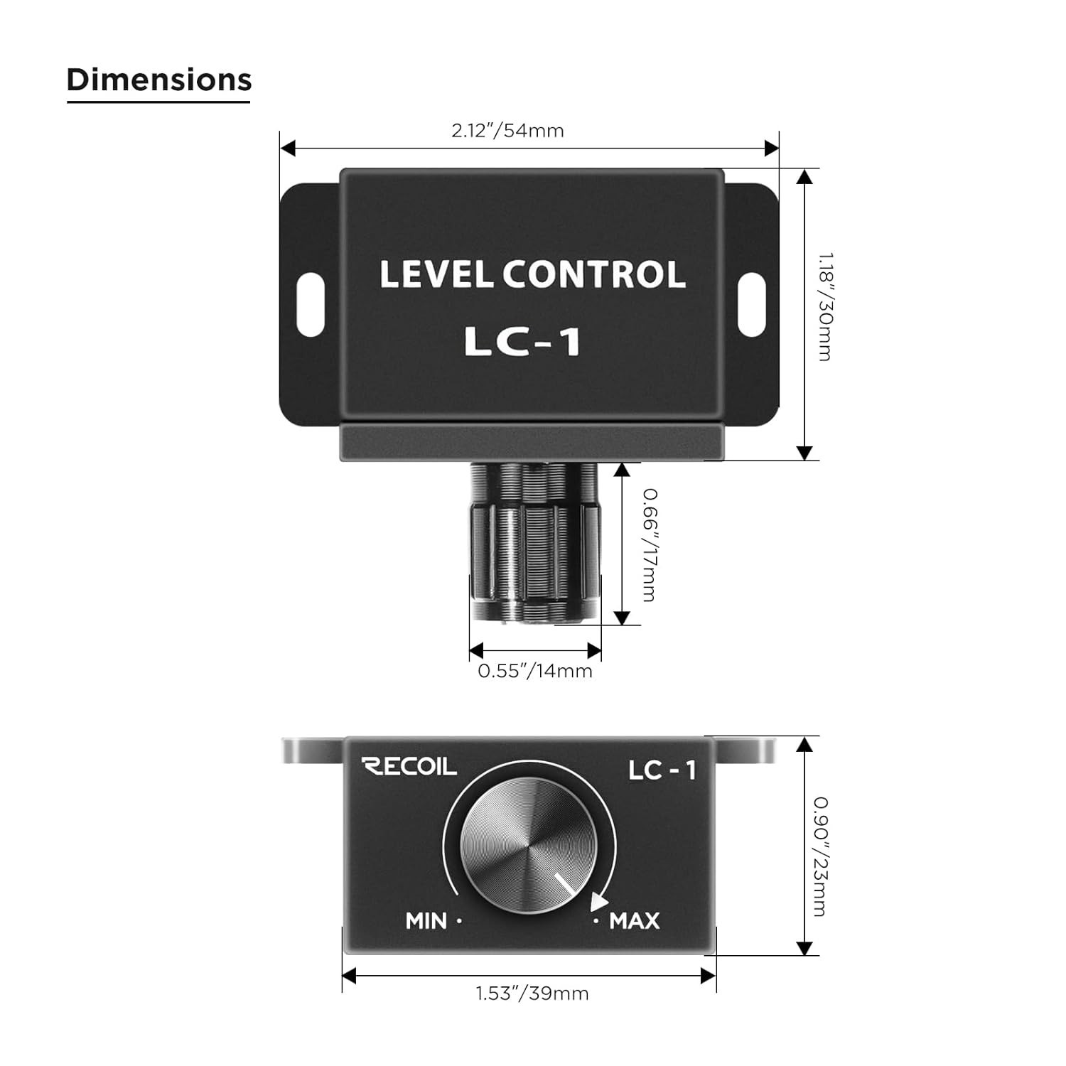 Universal RCA Level Controller Car Audio Amplifier Gian Level Bass Boost Volu...