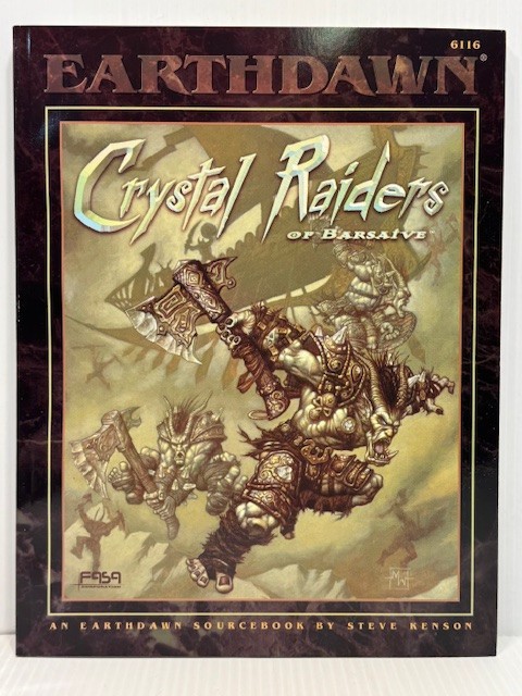 Crystal Raiders of Barsaive Sourcebook Earthdawn RPG #6116 FASA Steven Kenson