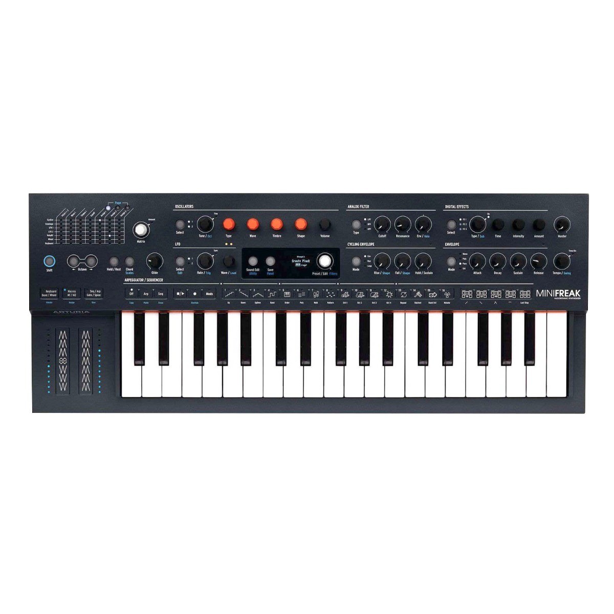 Arturia MINIFREAK Polyphonic Hybrid 37 Key Audio Recording Synthesizer