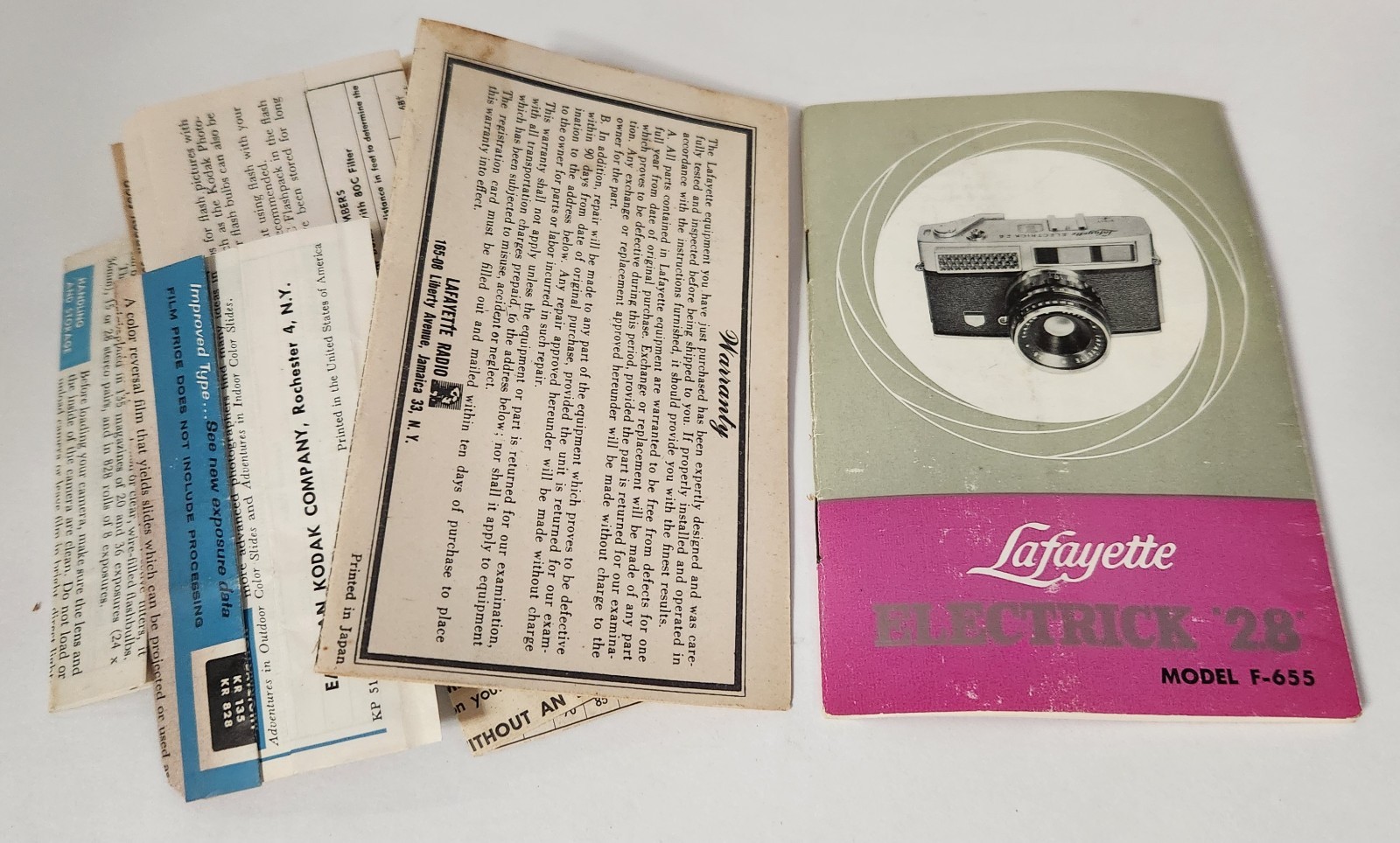 Lafayette Electrick 2.8 Camera with Accessories