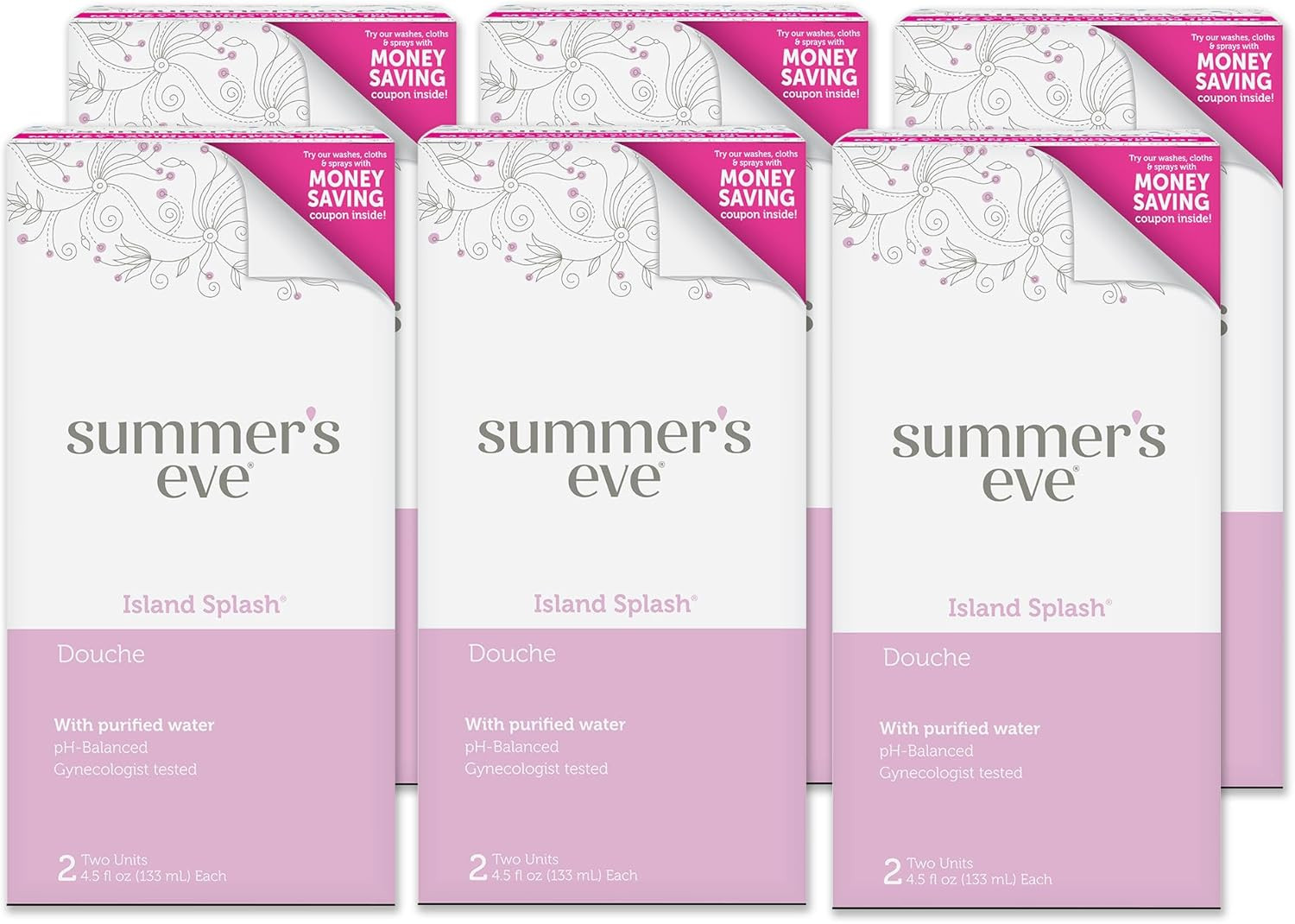 Summer'S Eve Douche, Vaginal Douche for Women, Island Splash, 2 Units, 4.5 Oz
