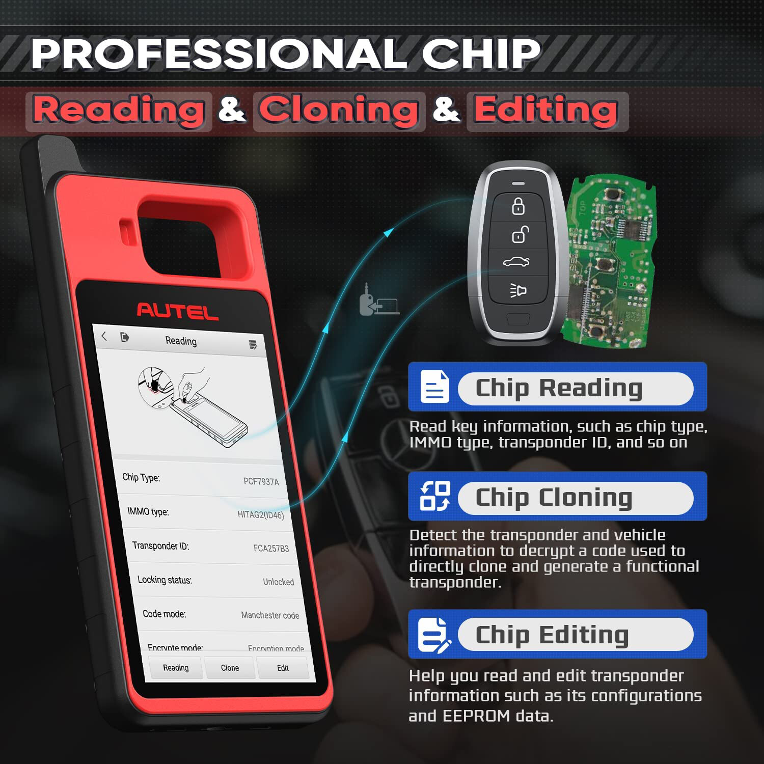 2025 Autel MaxiIM KM100 Key FOB PROGRAMMING Key Generation IMMObilizer 60s