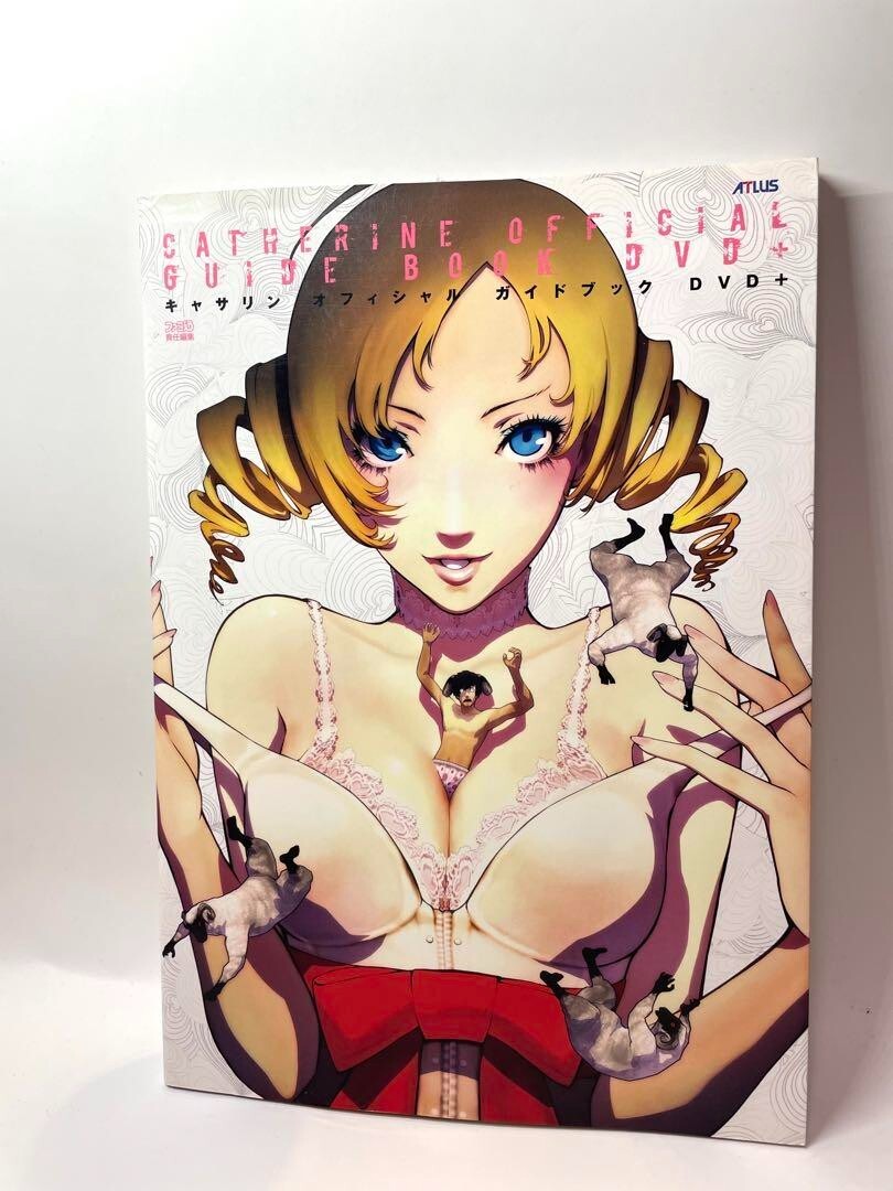 CATHERINE Official Guide w/DVD Guide Art Fan Book PS3 Xbox360 Soejima 2011 EB52