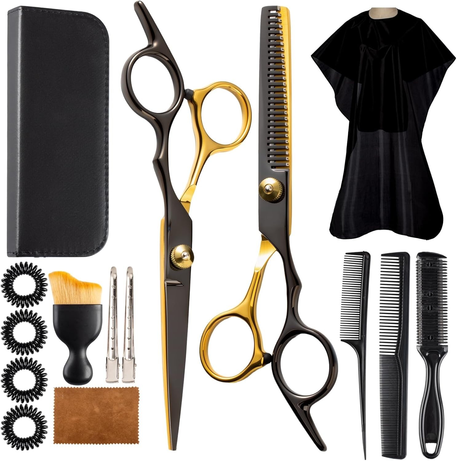 Set Tijeras Profesionales Para Cabello Peluqueria De Barbero Corte De Pelo Capa