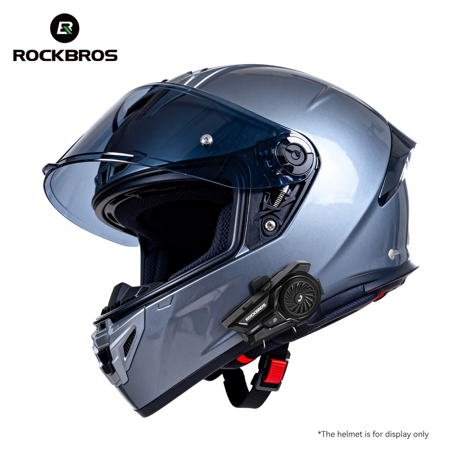 ROCKBROS Motorcycle Bluetooth Headset,Helmet Speakers Waterproof Wireless 1 Pack