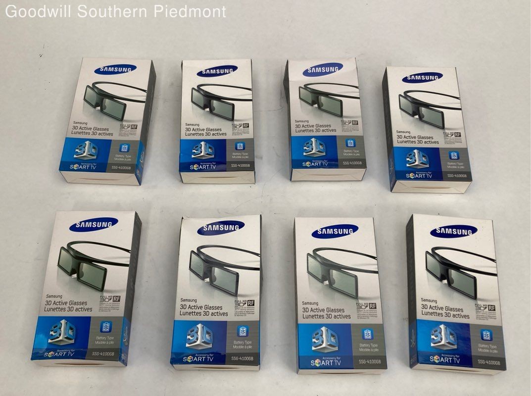Lot of 8 Samsung SSG-4100GB 3D Active Glasses - New