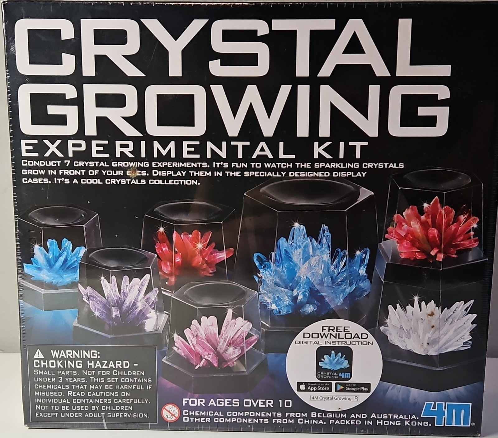 4M Crystal Growing Experimental Kit, 7 Experiments, Ages 10+, 2021