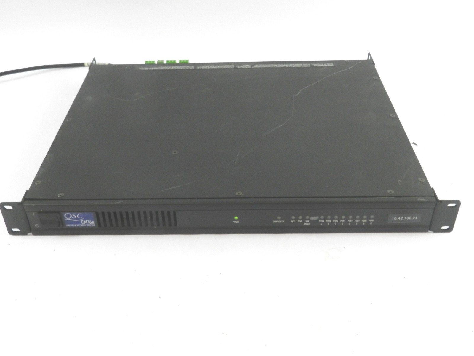 QSC CM16A Amplifier Network Monitor, Quilter Sound Company CM16, Tested B342