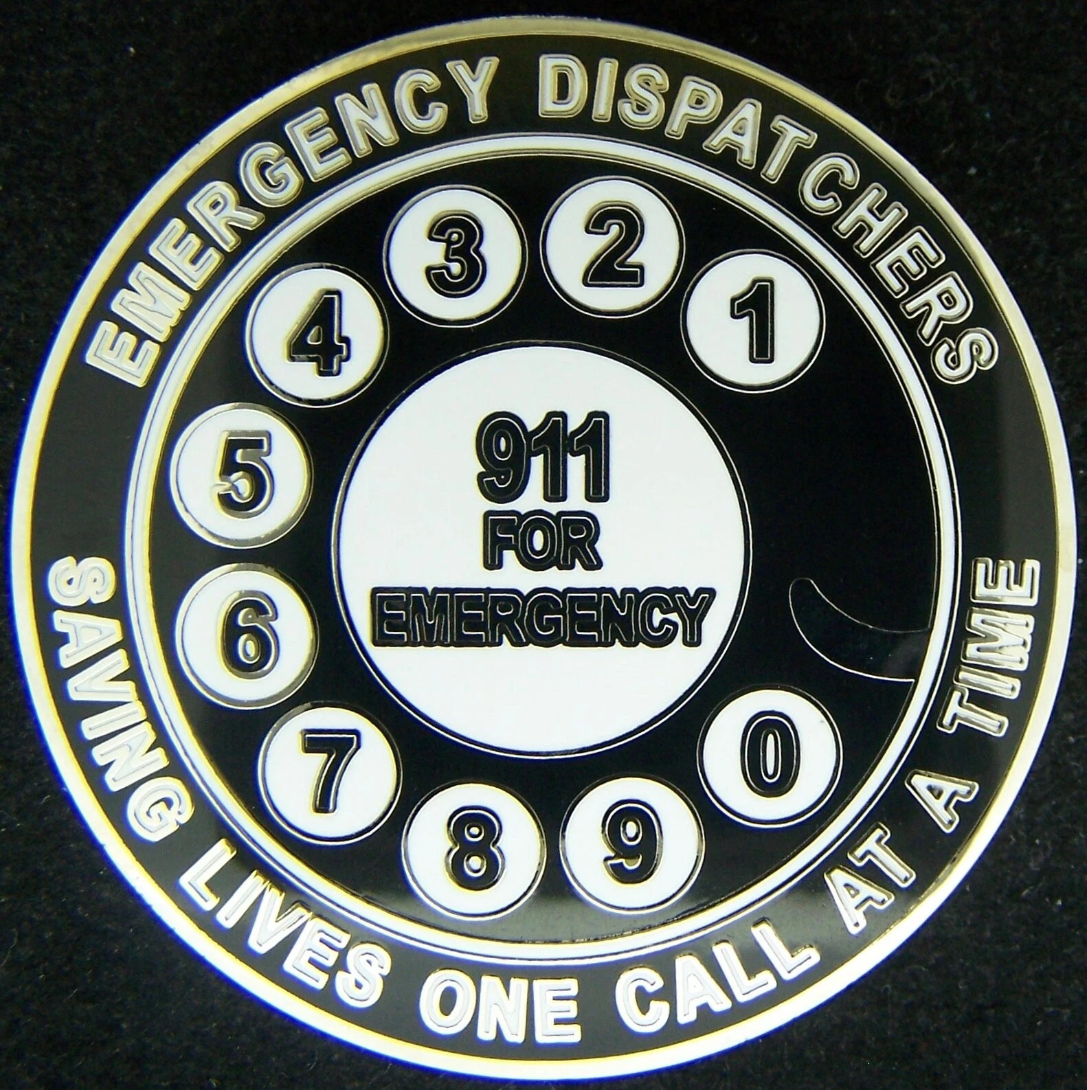 911 Dispatch Emergency Communications Challenge Coin