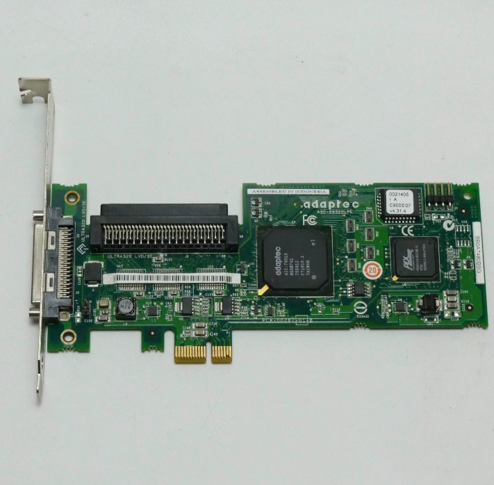 Adaptec ASC-29320LPE TCA-00287-01-B PCI-E X1 Ultra320 SCSI RAID Controller Card