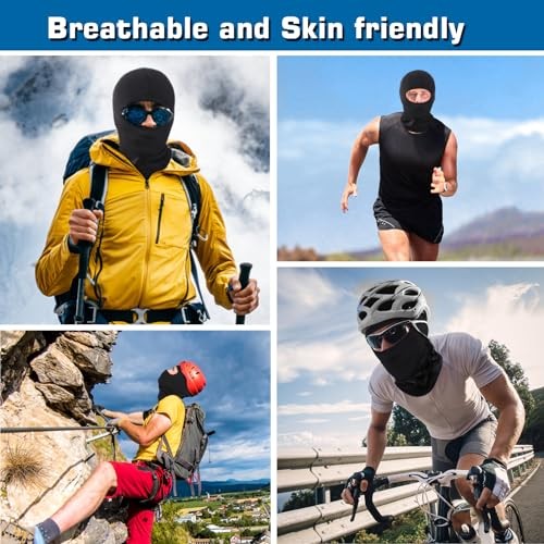 6 Pack Balaclava Ski Mask for Men/Women, One Size 6 Pack Balaclava - Black