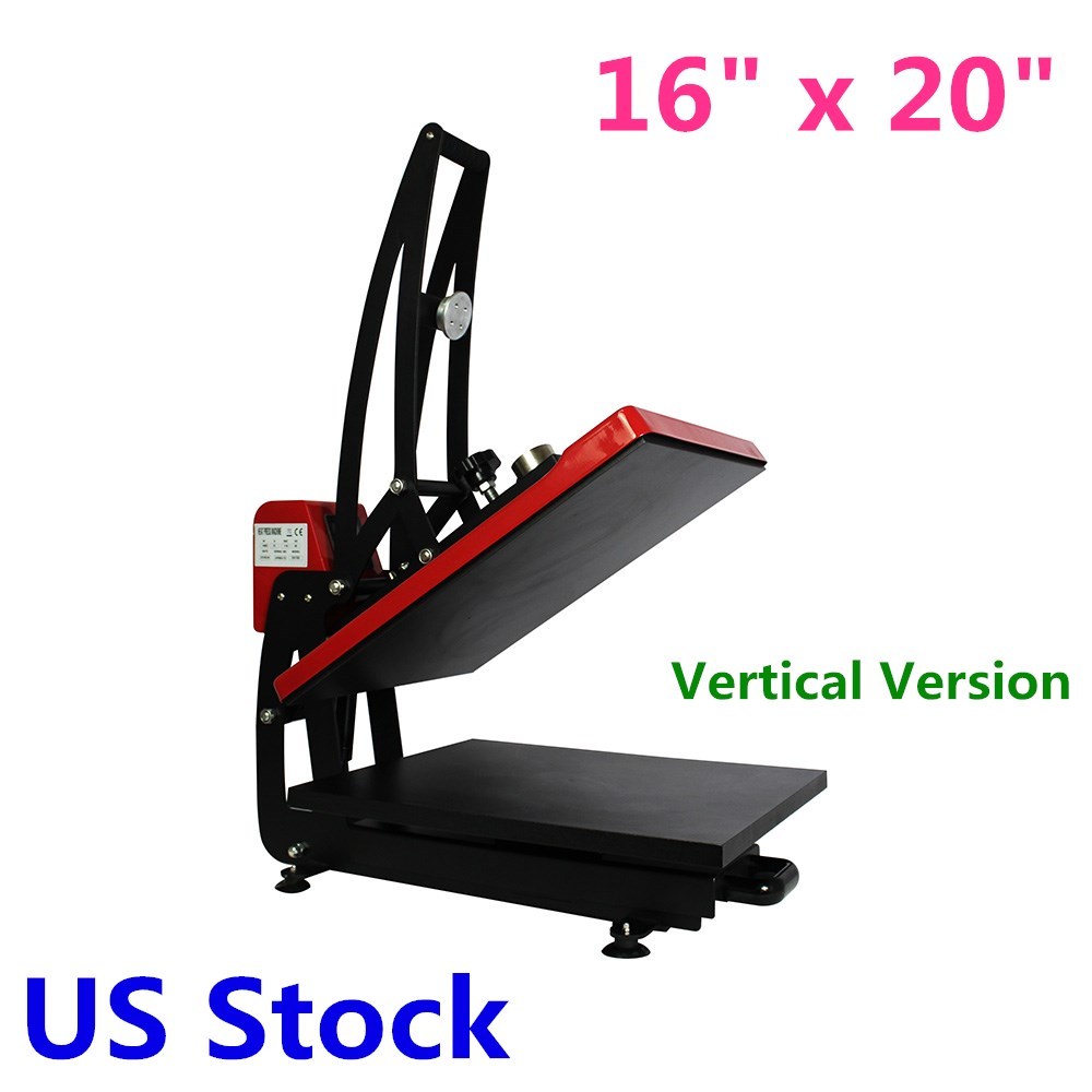 US-16" x 20" Auto Open Clamshell Heat Press Machine with Slide Out 110V