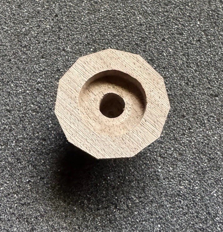 Black Walnut 1122 Facet Cut Volume/Tone Knob - 1.5mm Set Screw/6mm Shaft