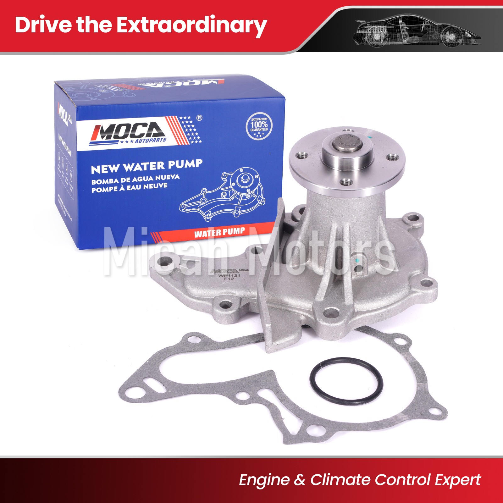 Fit 1993-1997 Geo Prizm Toyota Corolla 1.6L DOHC Water Pump 4AFE