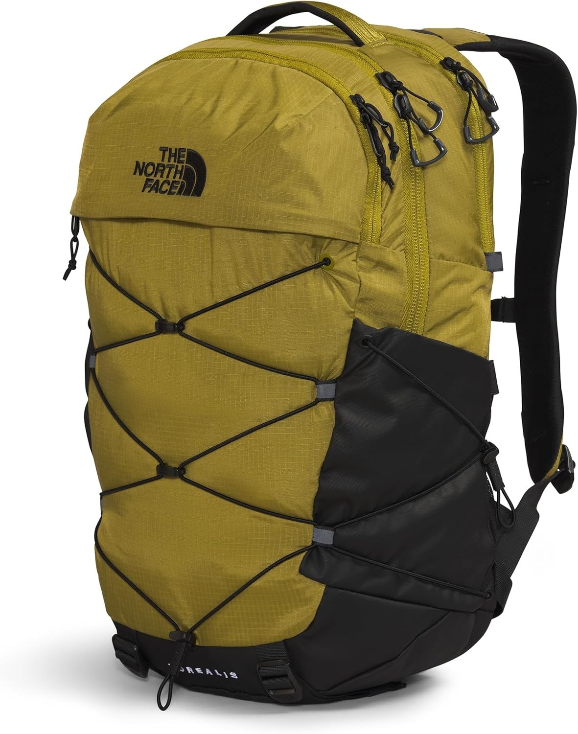 New THE NORTH FACE Borealis Laptop Backpack, Sulphur Moss/Black (19" x 12" x 7")
