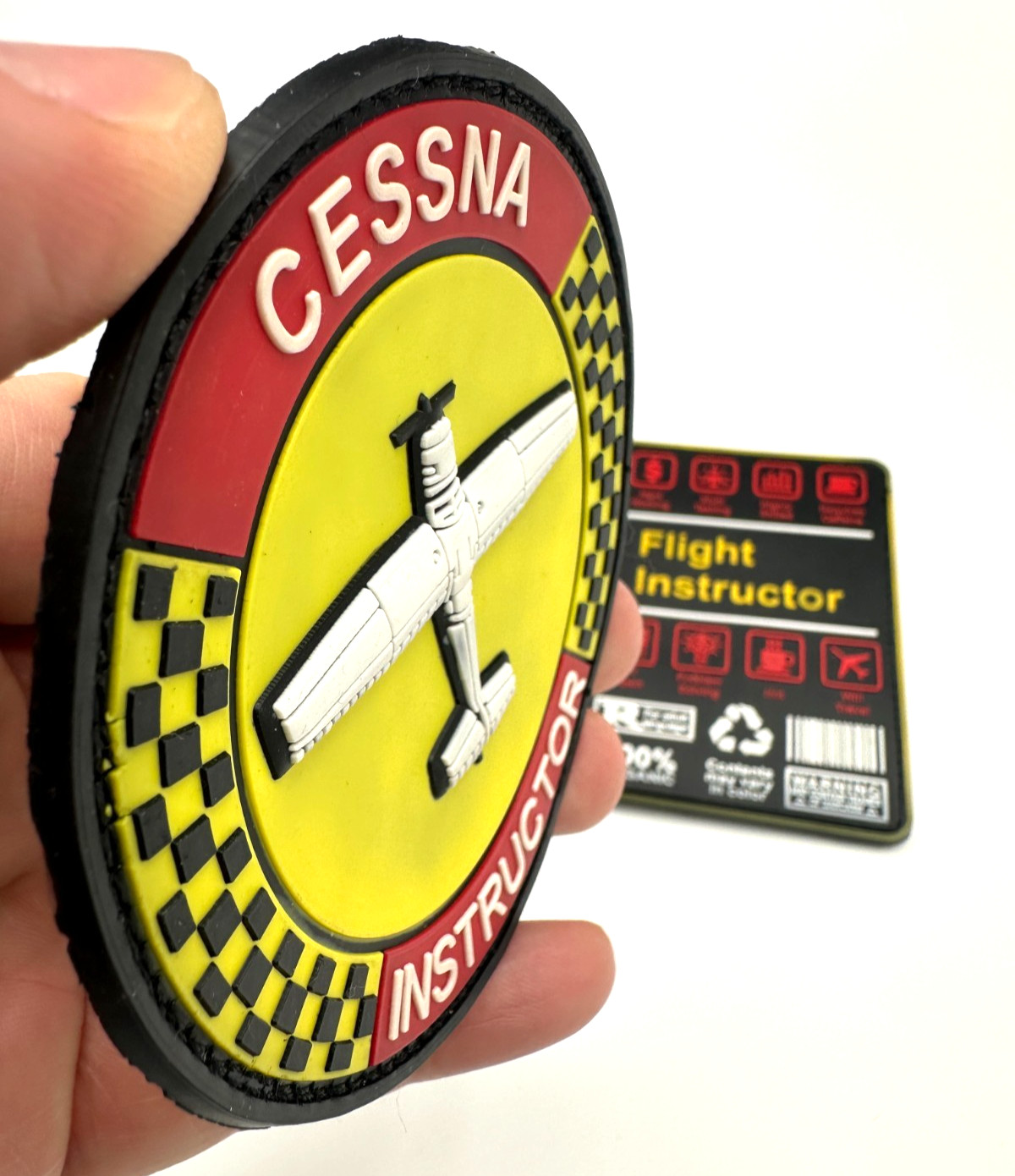 FLIGHT INSTRUCTOR /CESSNA INSTRUCTOR BUNDLE - HIGH QUALITY PVC PATCH