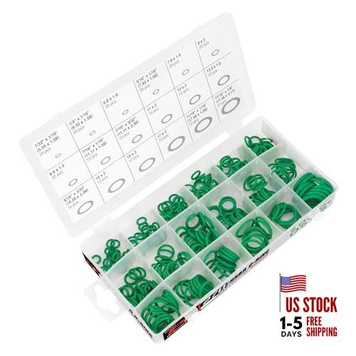 W5201 HNBR O-Ring Assortment in Organizing Case for Vehicle and Tool Repair
