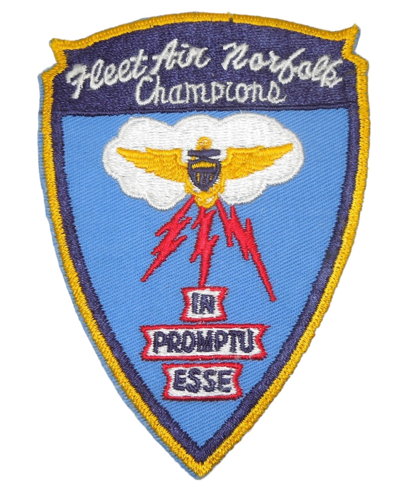 Original Vietnam War US Navy Fleet Air Norfolk Champions Patch W36
