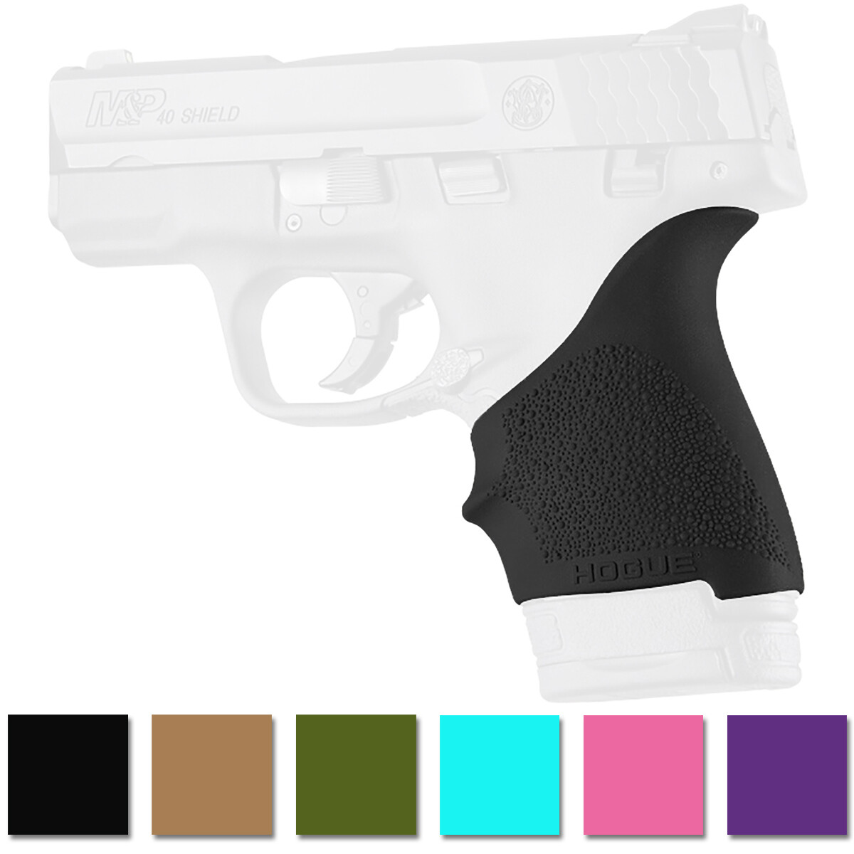 Hogue S&W M&P Shield 9mm & .40 S&W/Ruger LC9, EC9 HandALL Beavertail Grip Sleeve