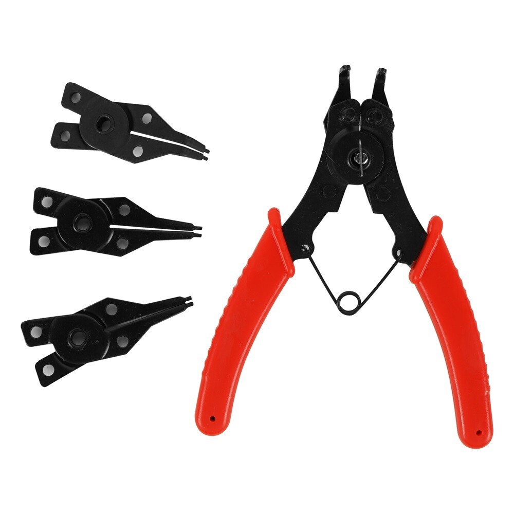 4-in-1 Snap Ring Plier Set Retaining Combination Internal External O-Ring C-Clip