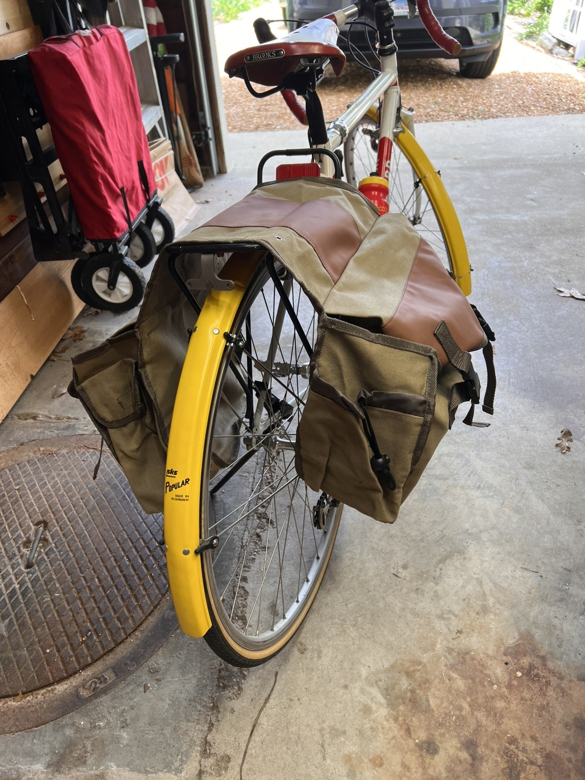 Bike Bags for Bicycle Rear Rack, Black Green Khaki Trunk Pannier Saddle Seat ...