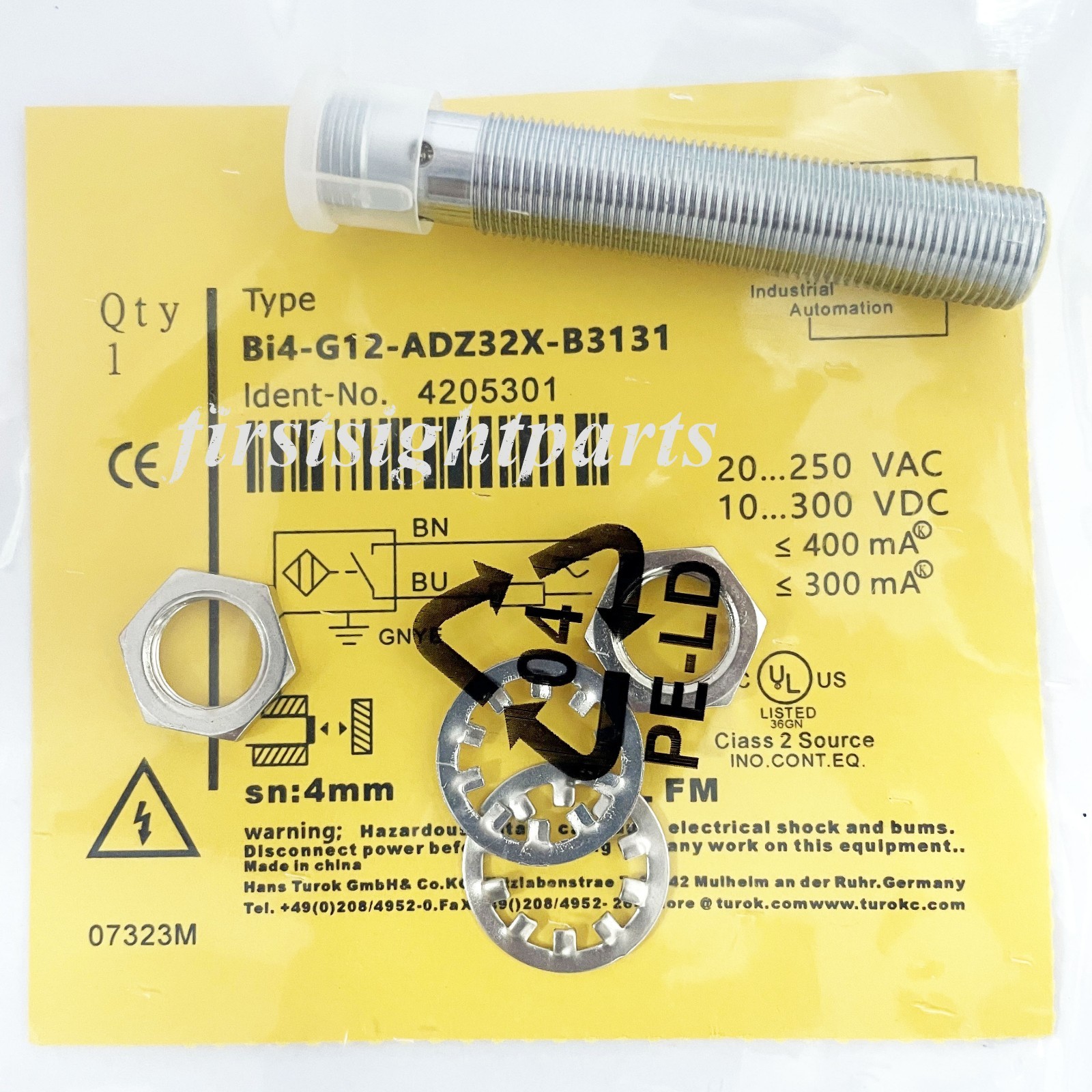 Inductive Proximity Sensor For Turck  BI4-G12-ADZ32X-B3131 3Pins US Stock