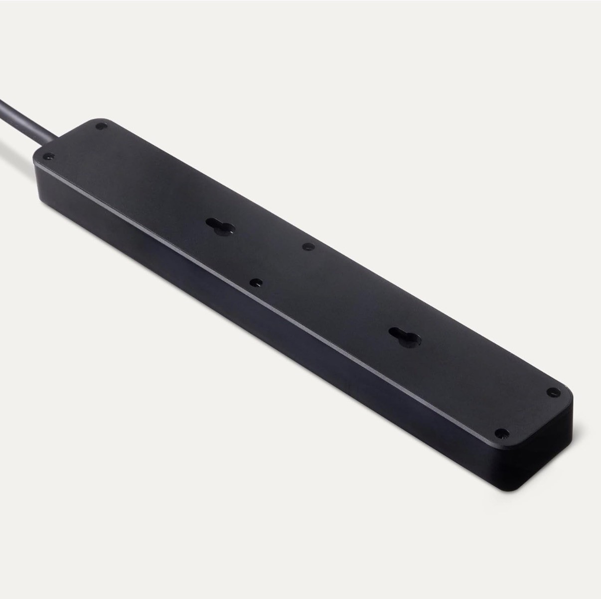 Amazon Basics Rectangle 6-Outlet Surge Protector Power Strip 2FT Long - 2 Pack